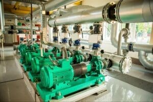 Modern boiler room equipment- high power boiler burner